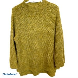 🥑5/$25 Rachel Roy Mustard Yellow 3/4 Sleeve Sweater sz S